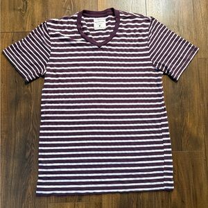 Splendid Mills Striped Purple and White Men's Shirt